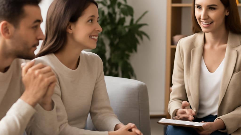 טקסט בעברית על קריטריונים חשובים לבחירת יועצת זוגית מומלצת עם רקע בהיר